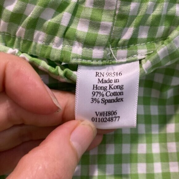 Coldwater Creek Green Plaid Pull-up Pants Size 20W - Picture 14 of 15